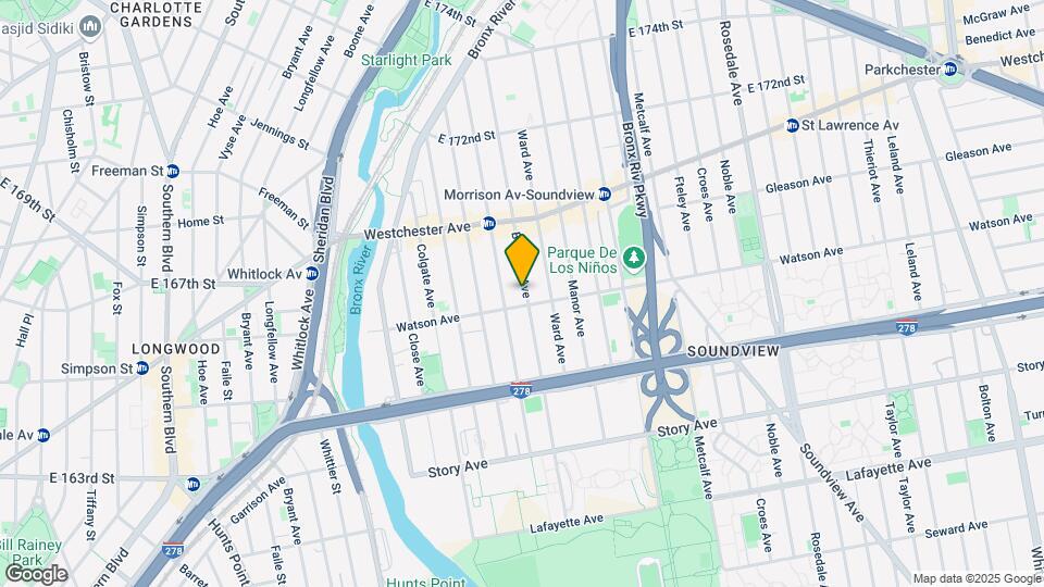 1105 Boynton Ave Mapa y Detalles de la Ubicación