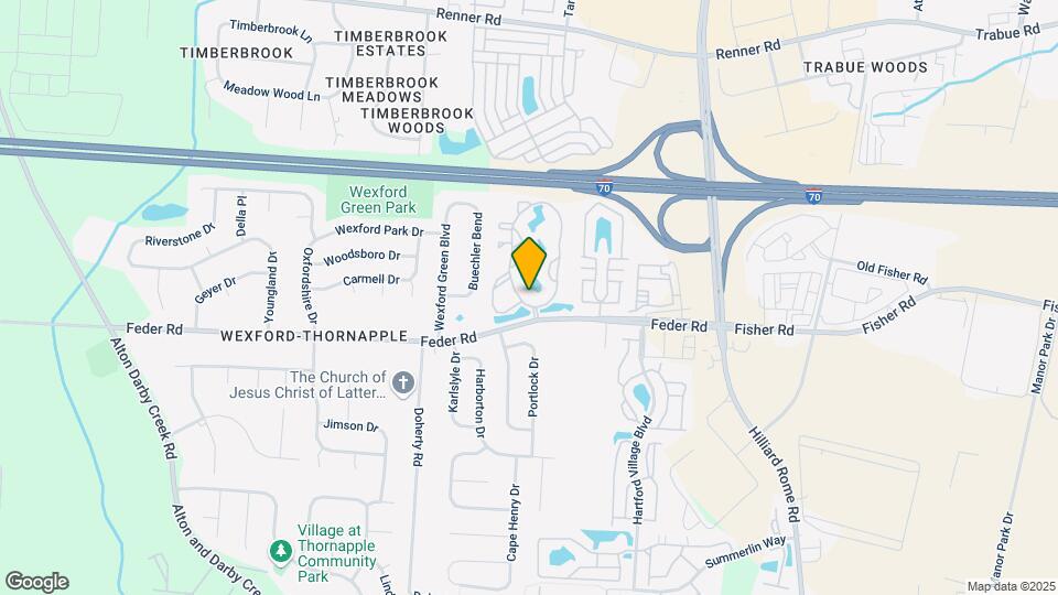 Wexford Lakes Apartments and Townhomes Map and Location Details