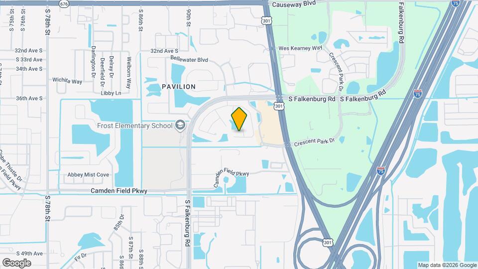 9405 Hidden Water Cir Map and Location Details