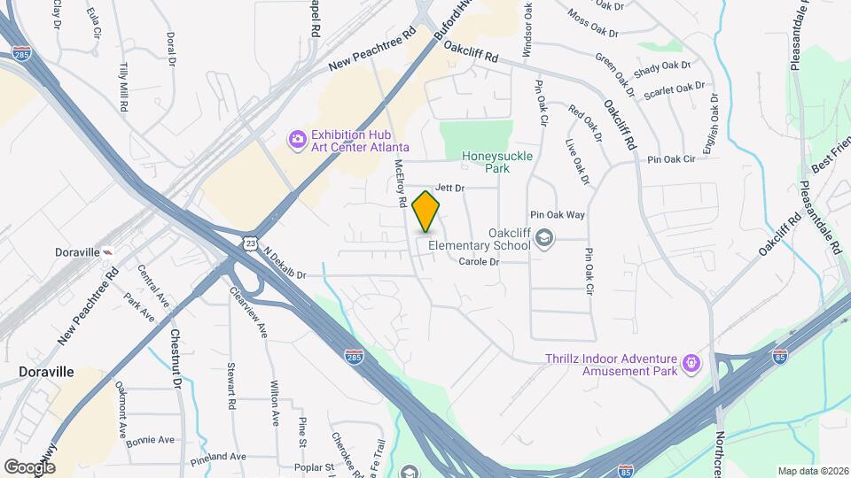 3801 Oxford Cir Map and Location Details