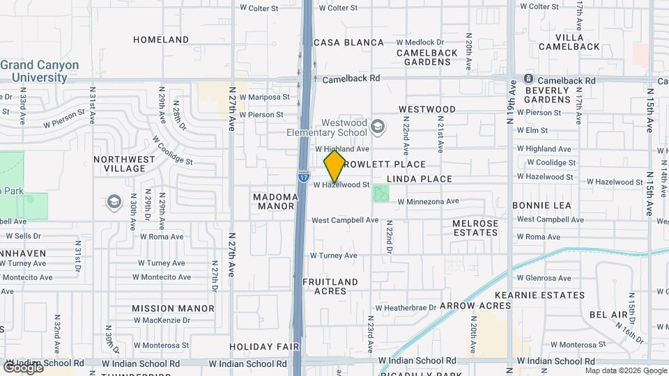 2407 W Hazelwood St Map and Location Details