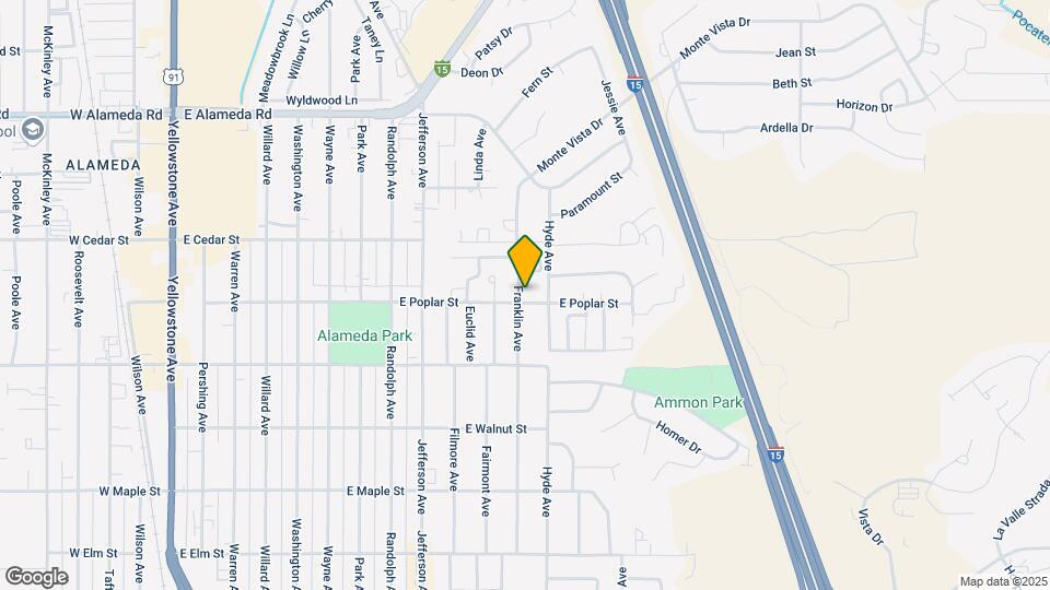 1206 E Poplar St Map and Location Details