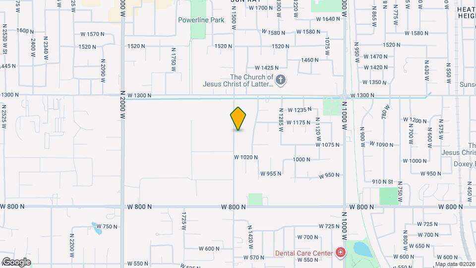 1122 N 1500 W Map and Location Details