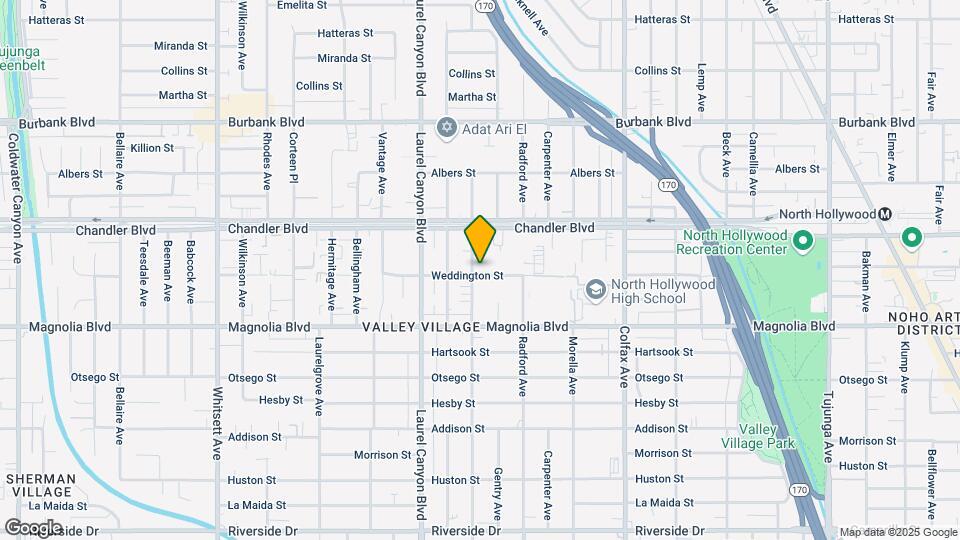 11955 Weddington St-Unit -115 Map and Location Details
