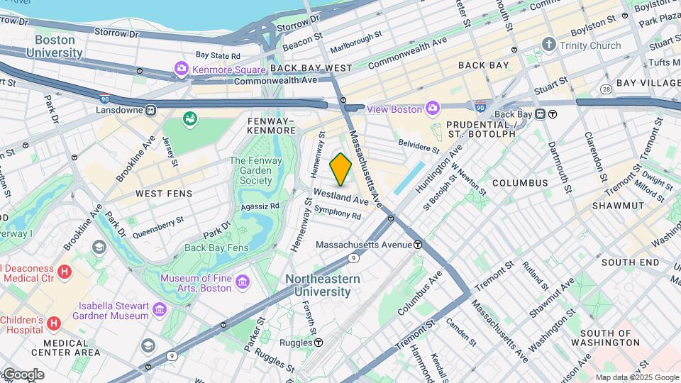 45 Westland Ave, Unit 9 Mapa y Detalles de la Ubicación