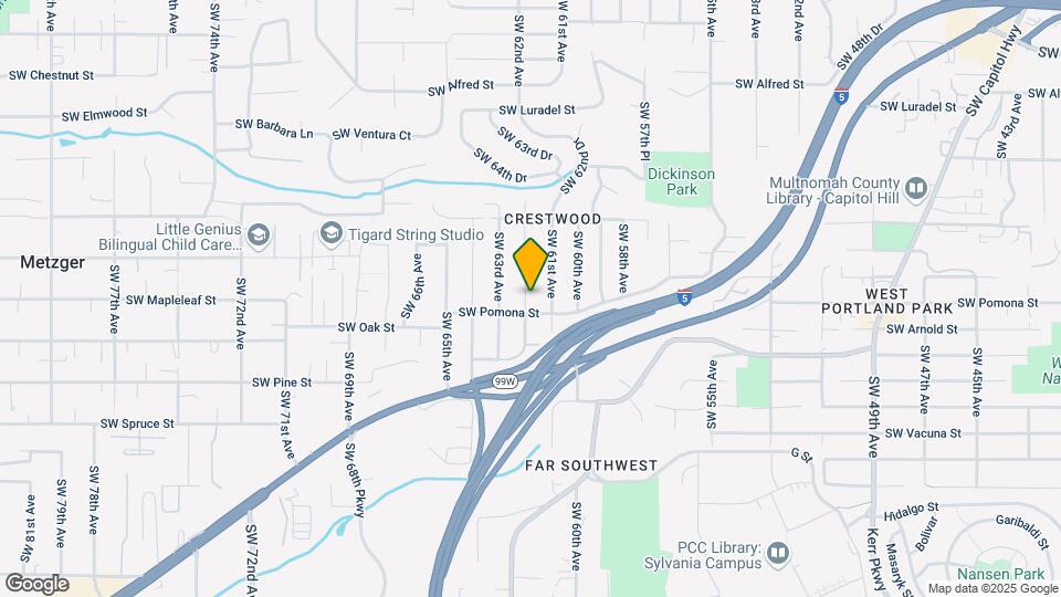 11104 SW 62nd Ave Map and Location Details