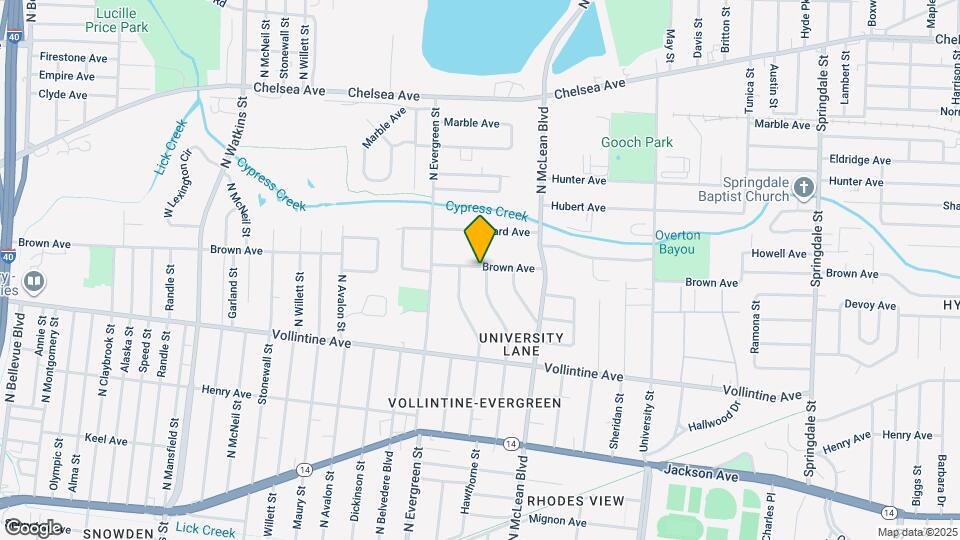 1049 N Idlewild St Map and Location Details