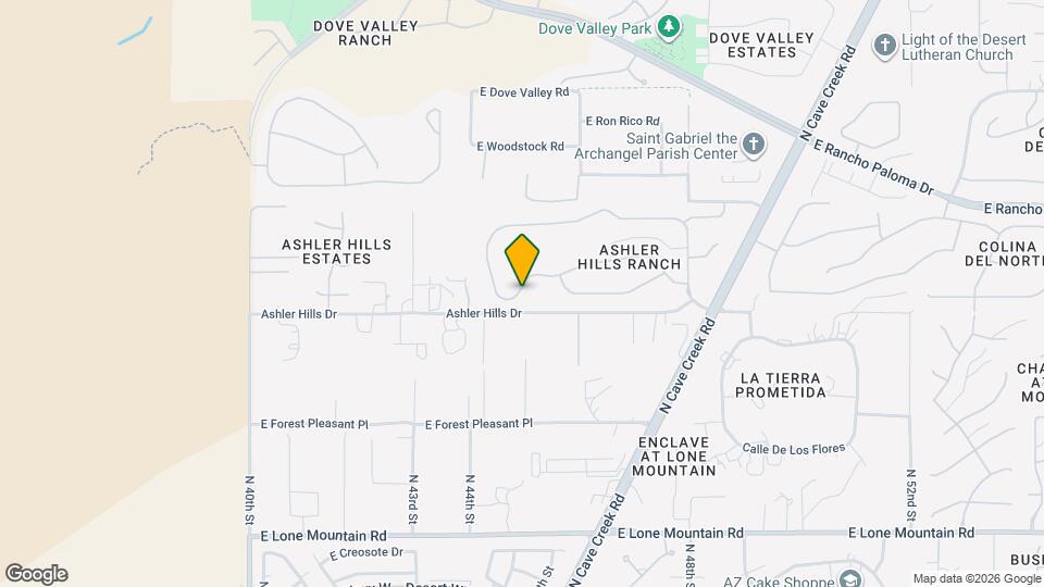 4443 E Sierra Sunset Trail Mapa y Detalles de la Ubicación