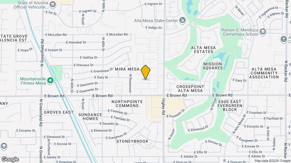 1266 N Banning Map and Location Details