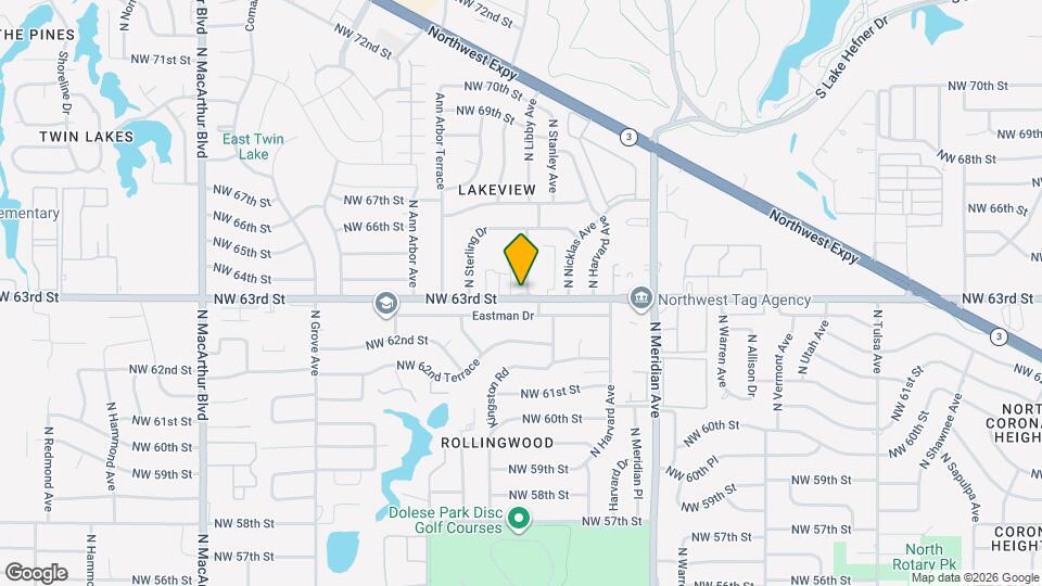 4703 NW 63rd St Map and Location Details