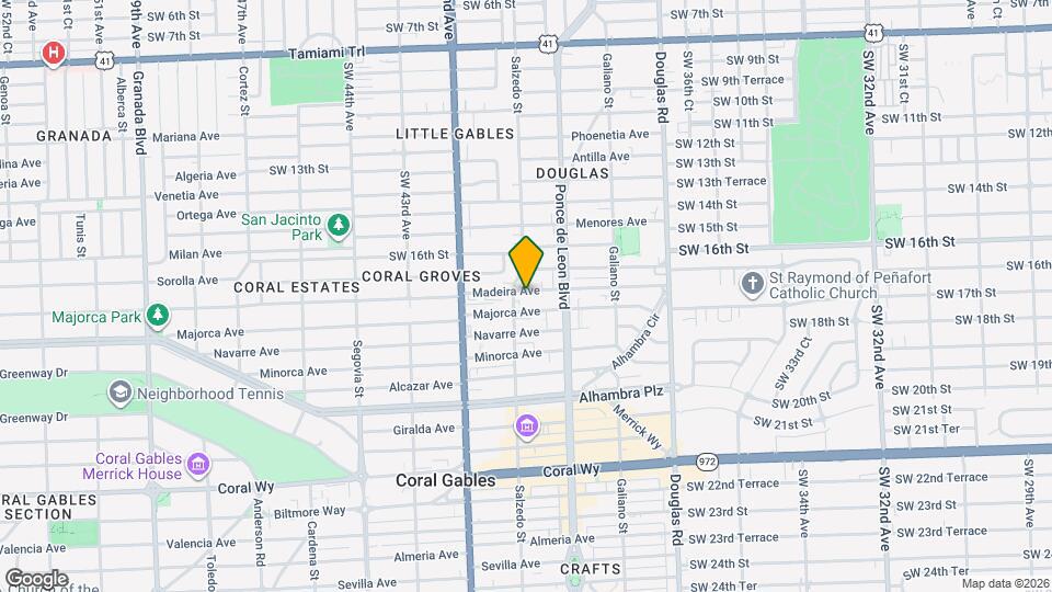 236 Madeira Ave Map and Location Details