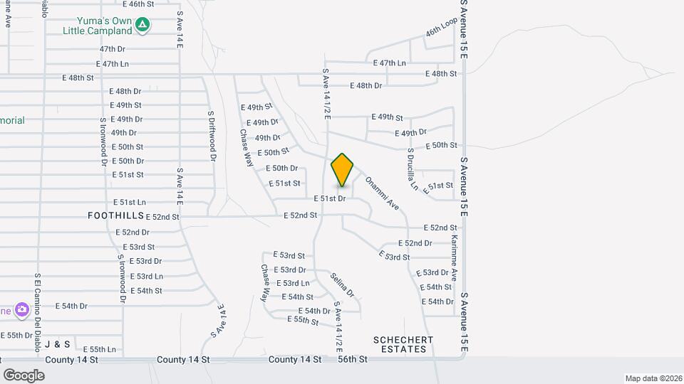 13425 Brentwood Way Map and Location Details