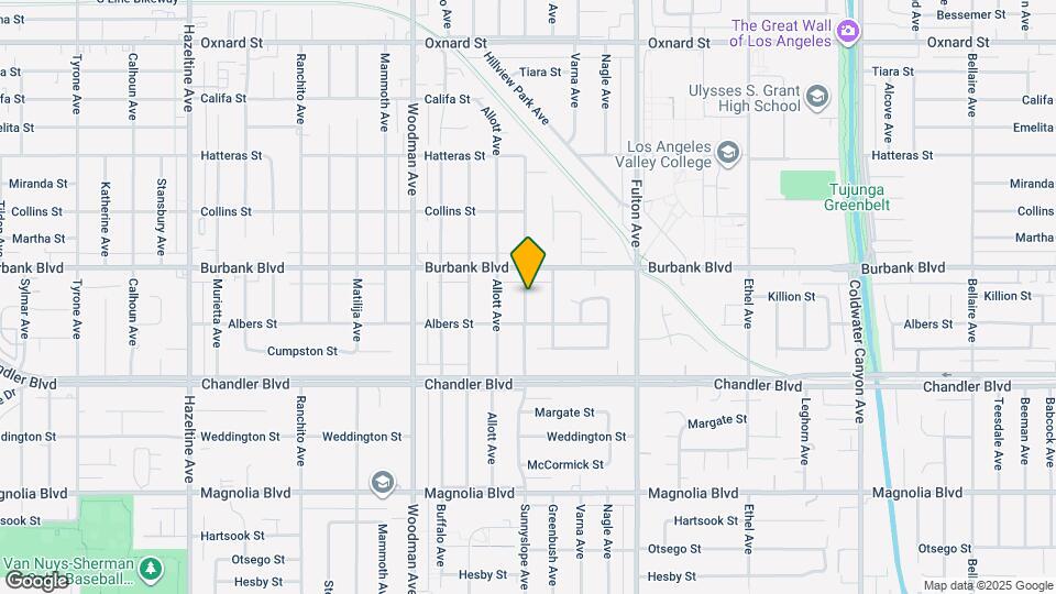 5532 Sunnyslope Ave Map and Location Details