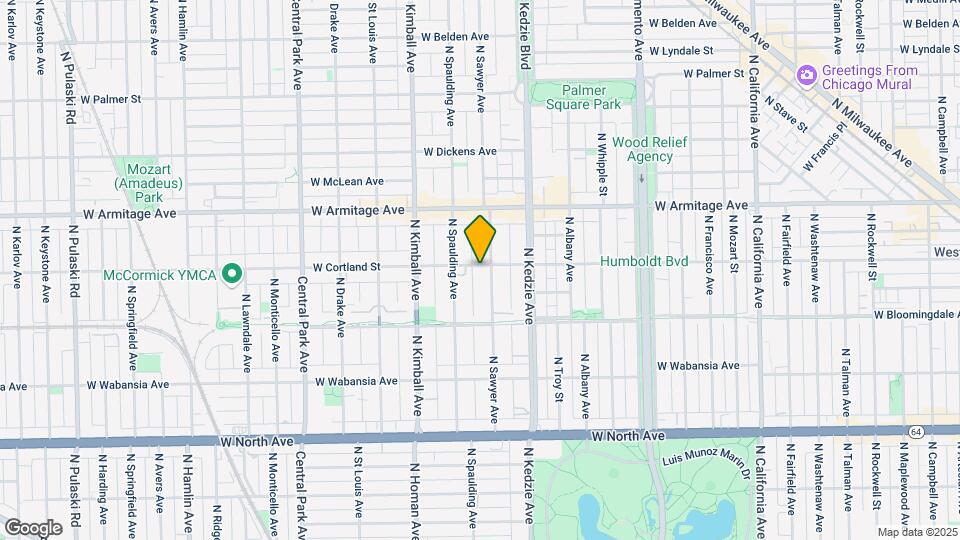 1856 N Sawyer Ave Map and Location Details