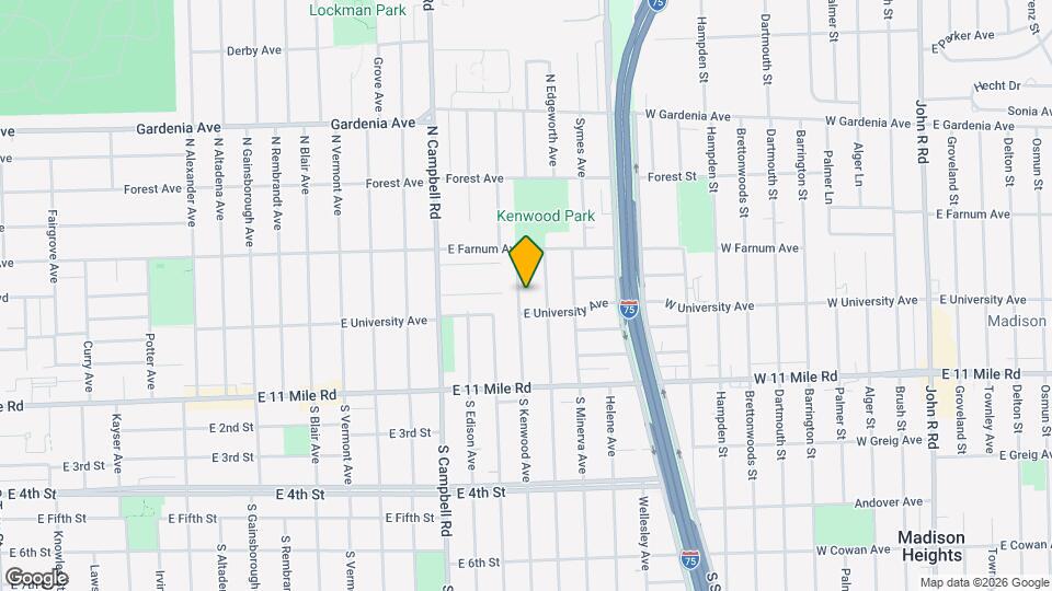 416 N Kenwood Ave Map and Location Details