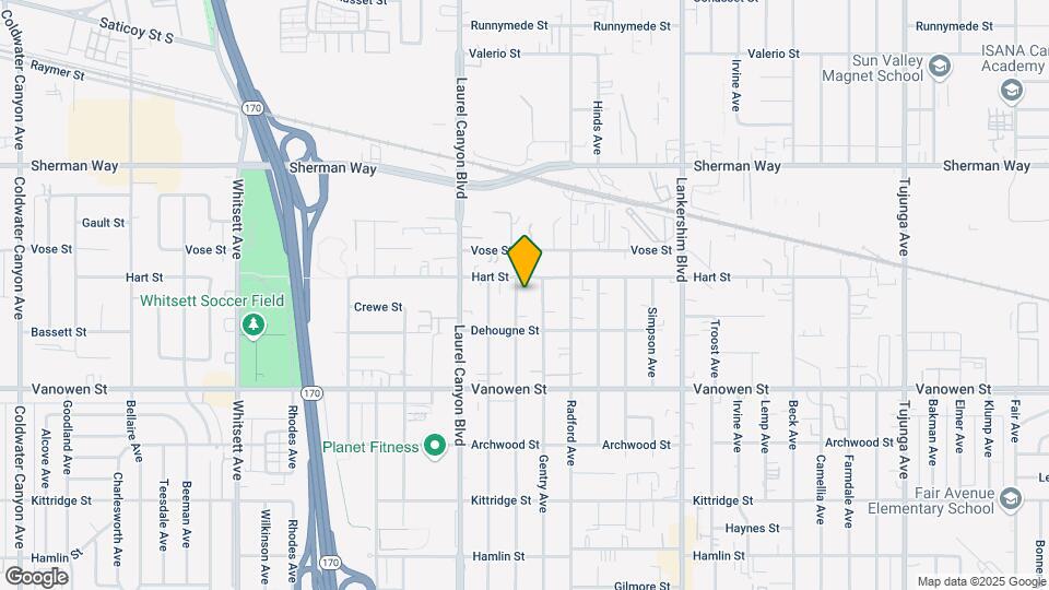 6940 Ben Ave Map and Location Details