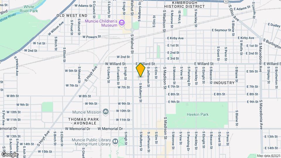 206 E 6th St Map and Location Details