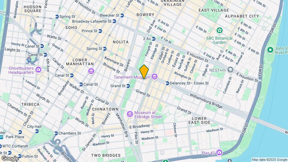 128 Eldridge Street Map and Location Details