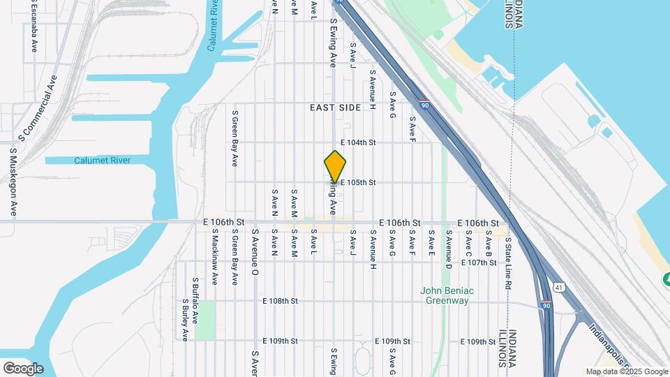 10507-10509 S Ewing Ave Mapa y Detalles de la Ubicación