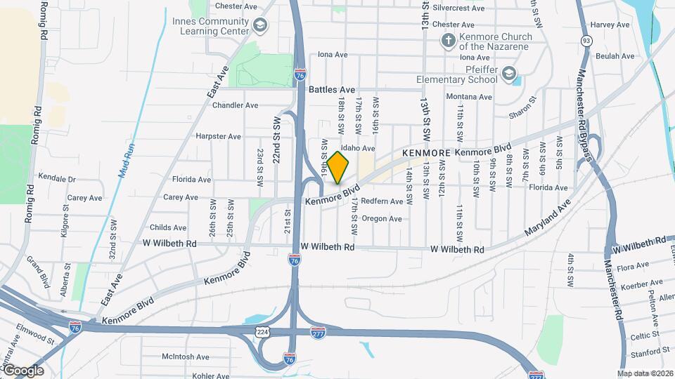 1617 Osage Ave Map and Location Details