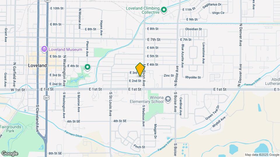 1263 E 2nd St Map and Location Details