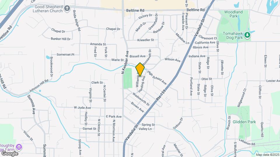 1136 Williams St Map and Location Details