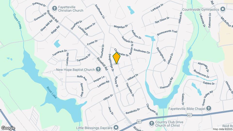 3619 Thorndike Dr Map and Location Details
