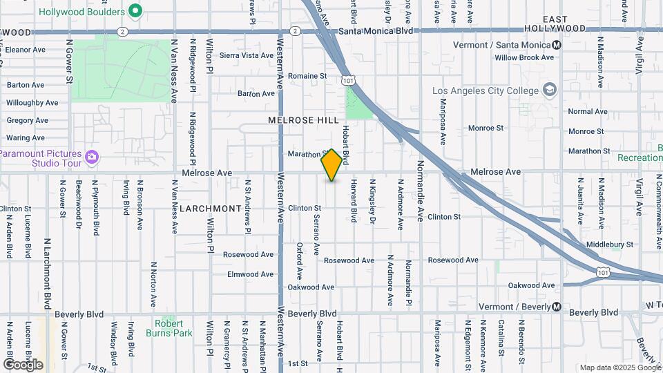 One Bedroom Townhome in Hollywood! Map and Location Details