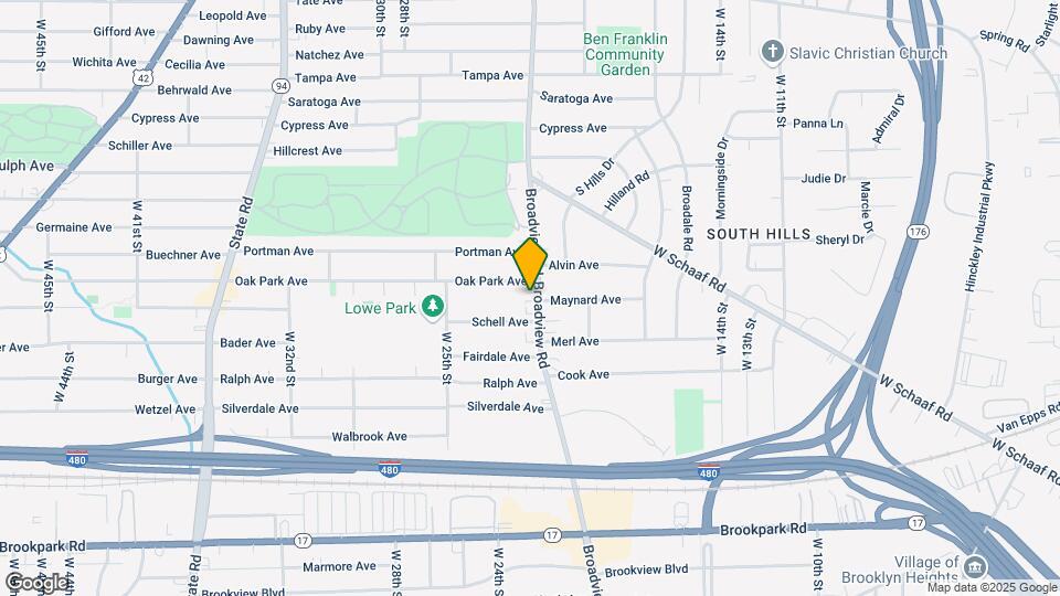 4782 Broadview Rd Map and Location Details