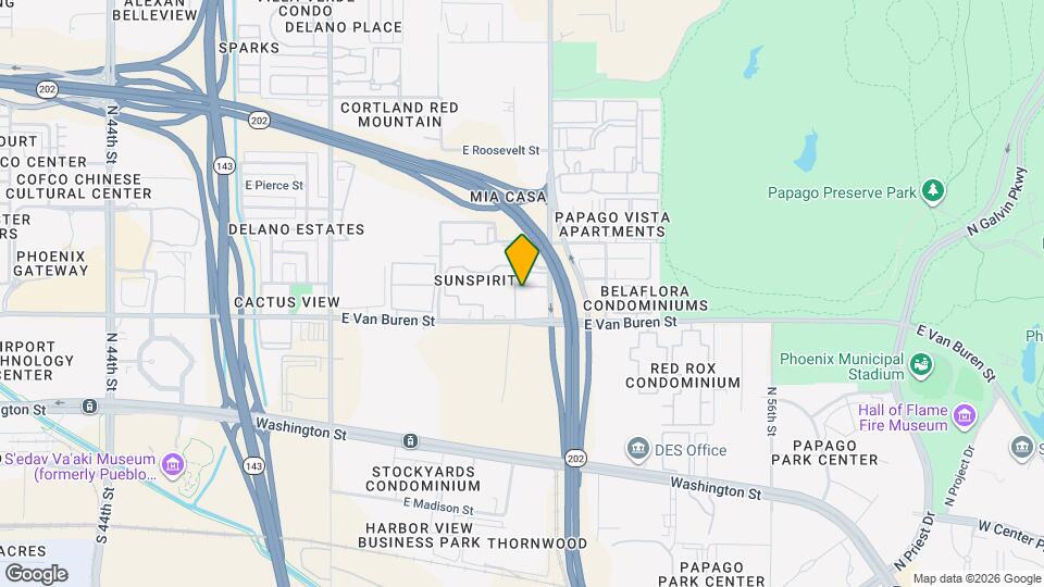 Papago View Apartments Mapa y Detalles de la Ubicación