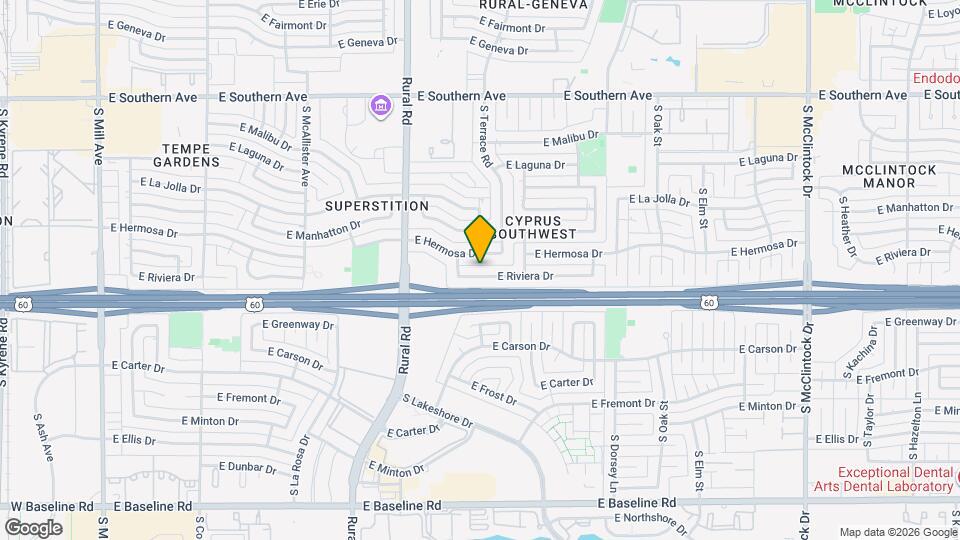 1024 E Riviera Dr Map and Location Details