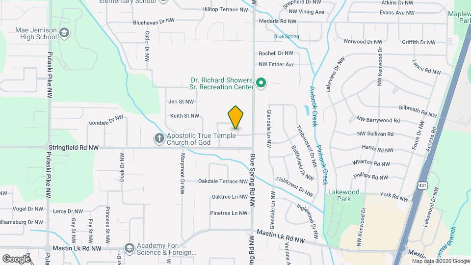 2408 Springhill Rd NW Map and Location Details