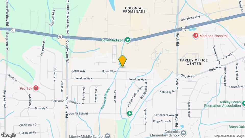 216 Honor Way Map and Location Details