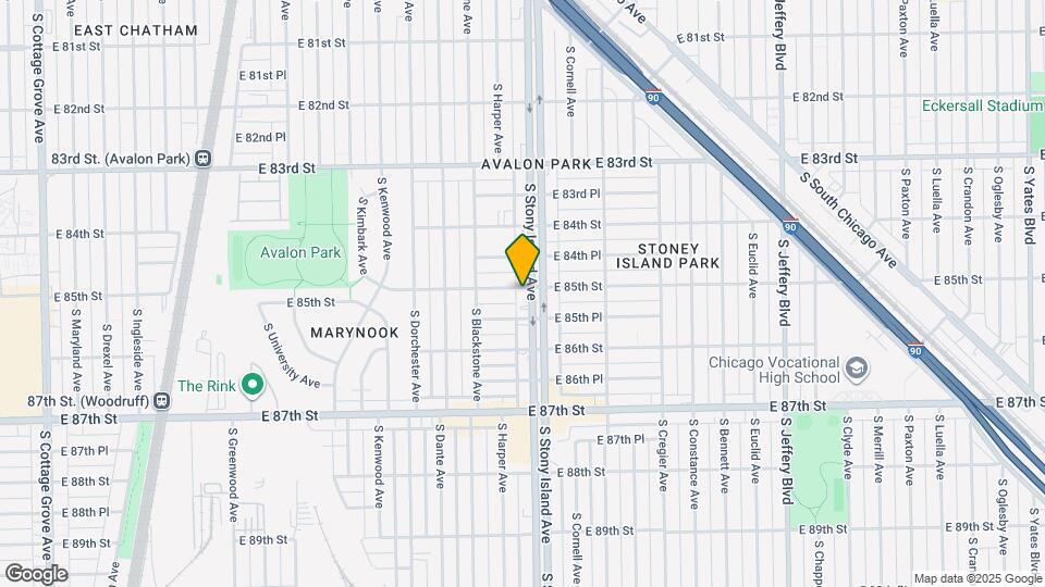 1545 E 85th St Map and Location Details