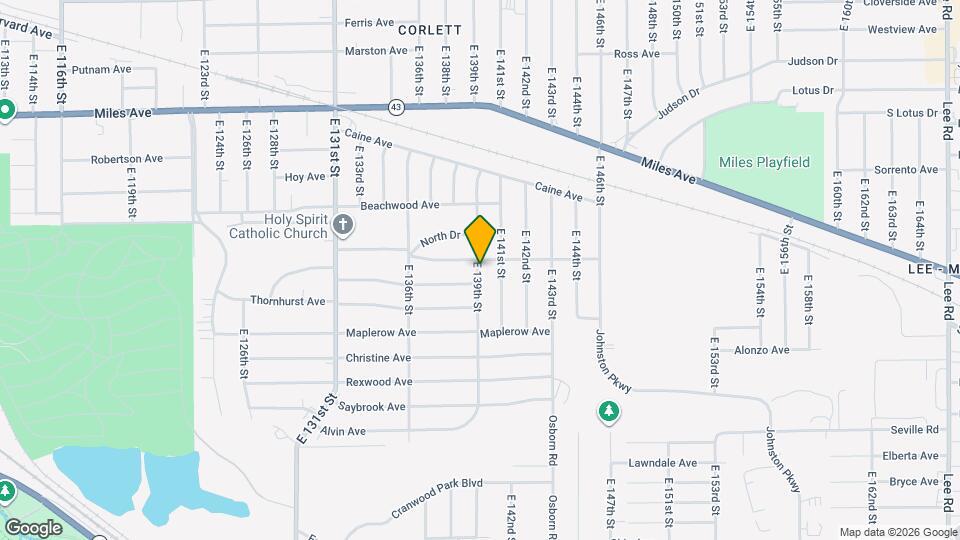 4391 E 139th St Map and Location Details