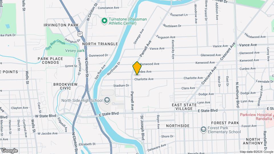 721 Charlotte Ave Map and Location Details