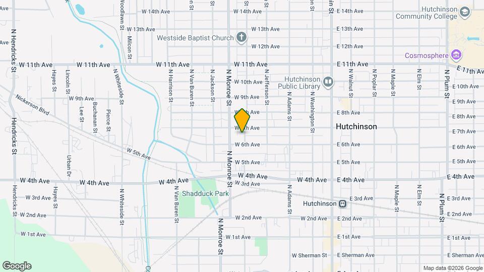 609 N Madison St Map and Location Details