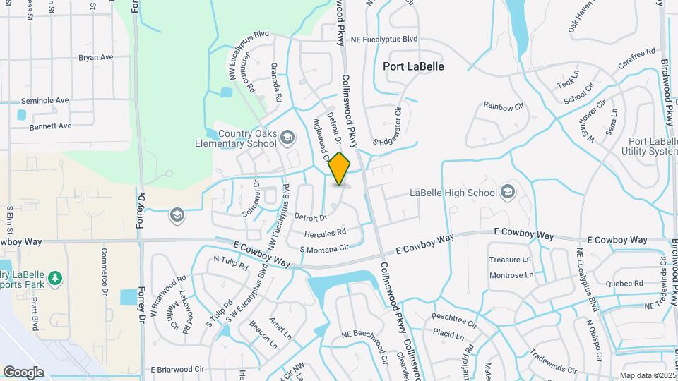 2054 Detroit Dr Mapa y Detalles de la Ubicación