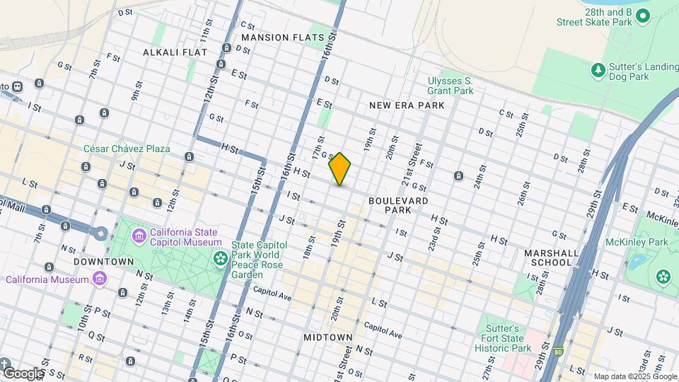 1812 H St Mapa y Detalles de la Ubicación