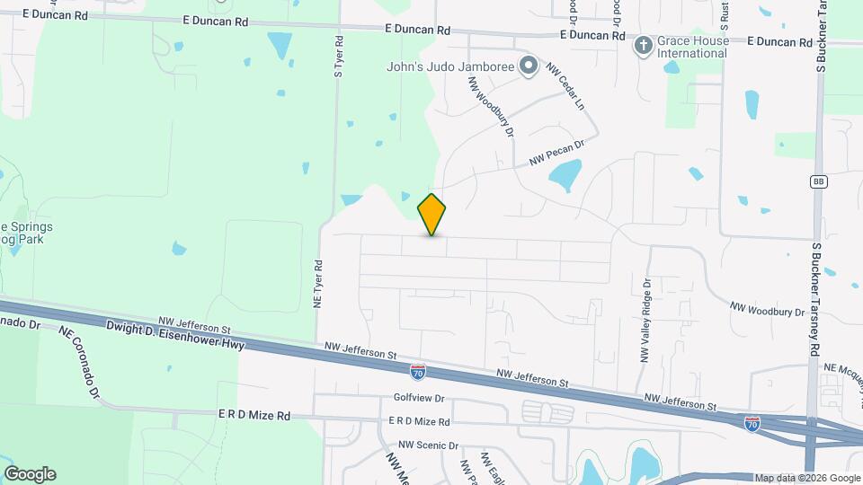 1411 NW Hilltop Ln Map and Location Details