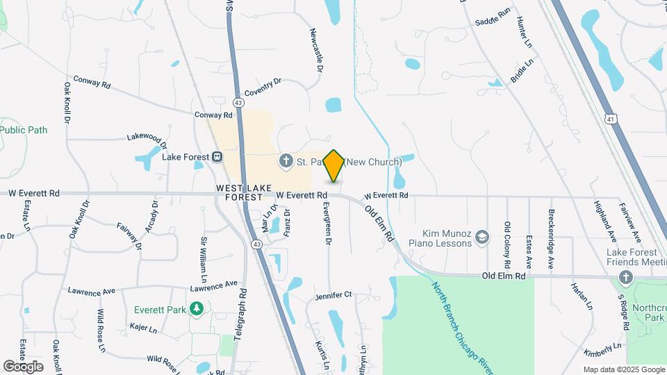 836 W Everett Rd Map and Location Details