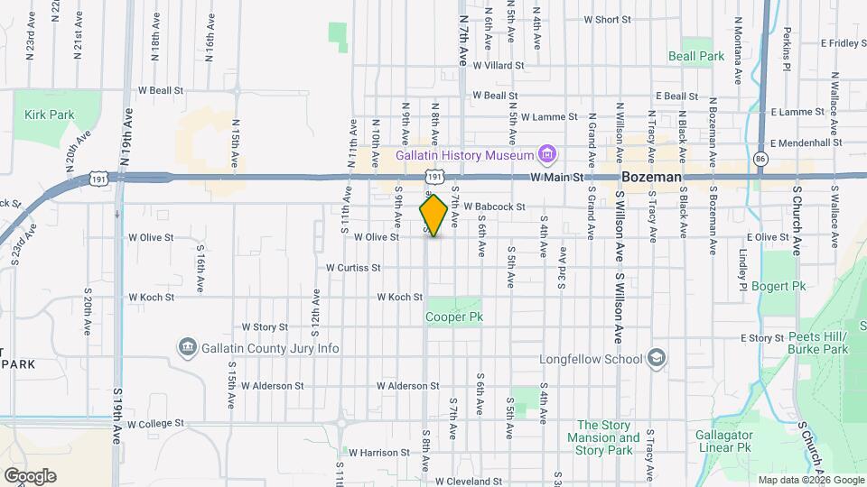 202 S 8th Ave Map and Location Details