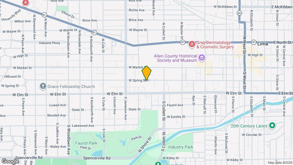 867 W Spring St Map and Location Details