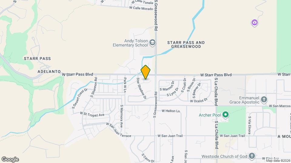 2542 W Sunstar Pl Map and Location Details