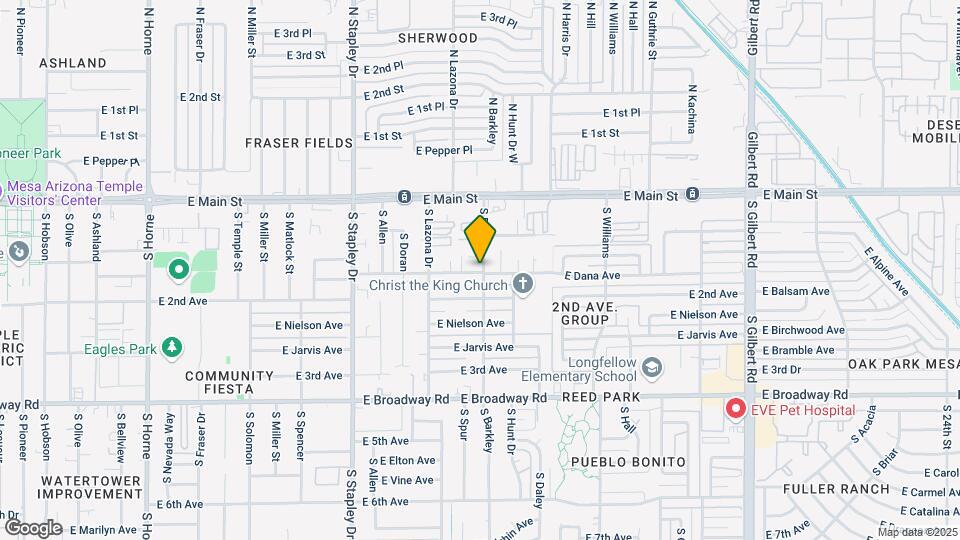1434 E Dana Ave Map and Location Details