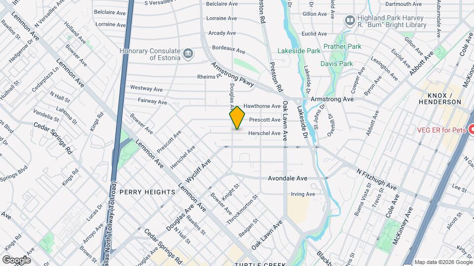 4111 Herschel Ave Mapa y Detalles de la Ubicación