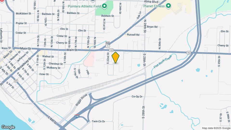 2306 Jordan St Map and Location Details