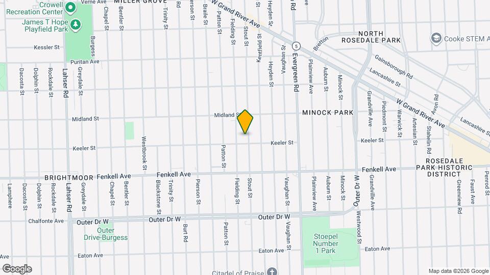 15421 Stout St Map and Location Details