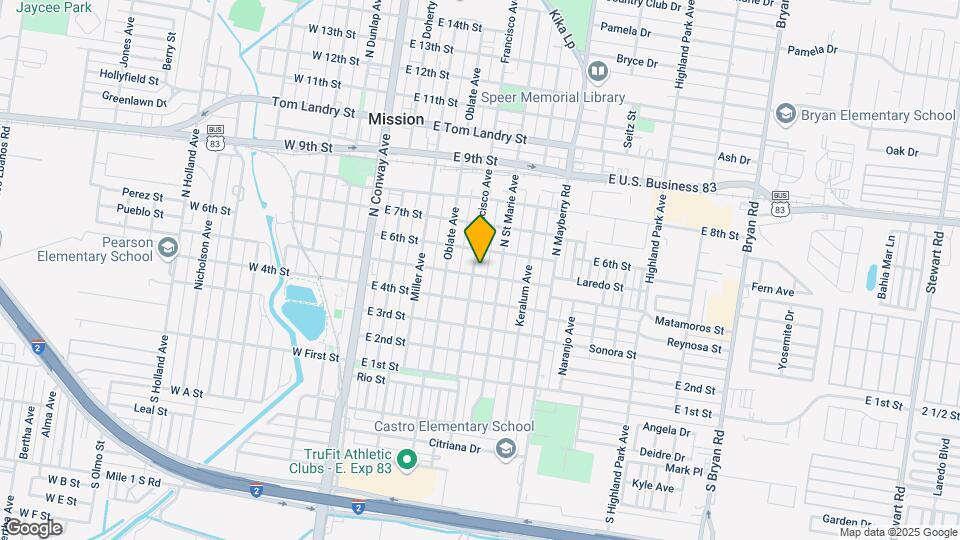 504 N Francisco Ave Map and Location Details