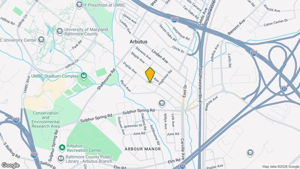 1259 Poplar Ave Map and Location Details